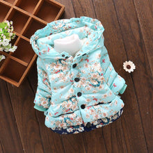 Blue Floral Coat