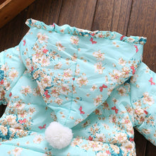 Blue Floral Coat