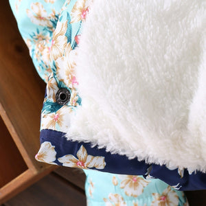 Blue Floral Coat