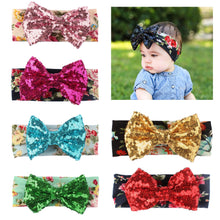 Floral Sequins Bow