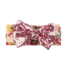 Floral Sequins Bow