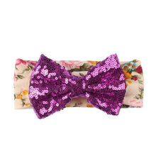 Floral Sequins Bow